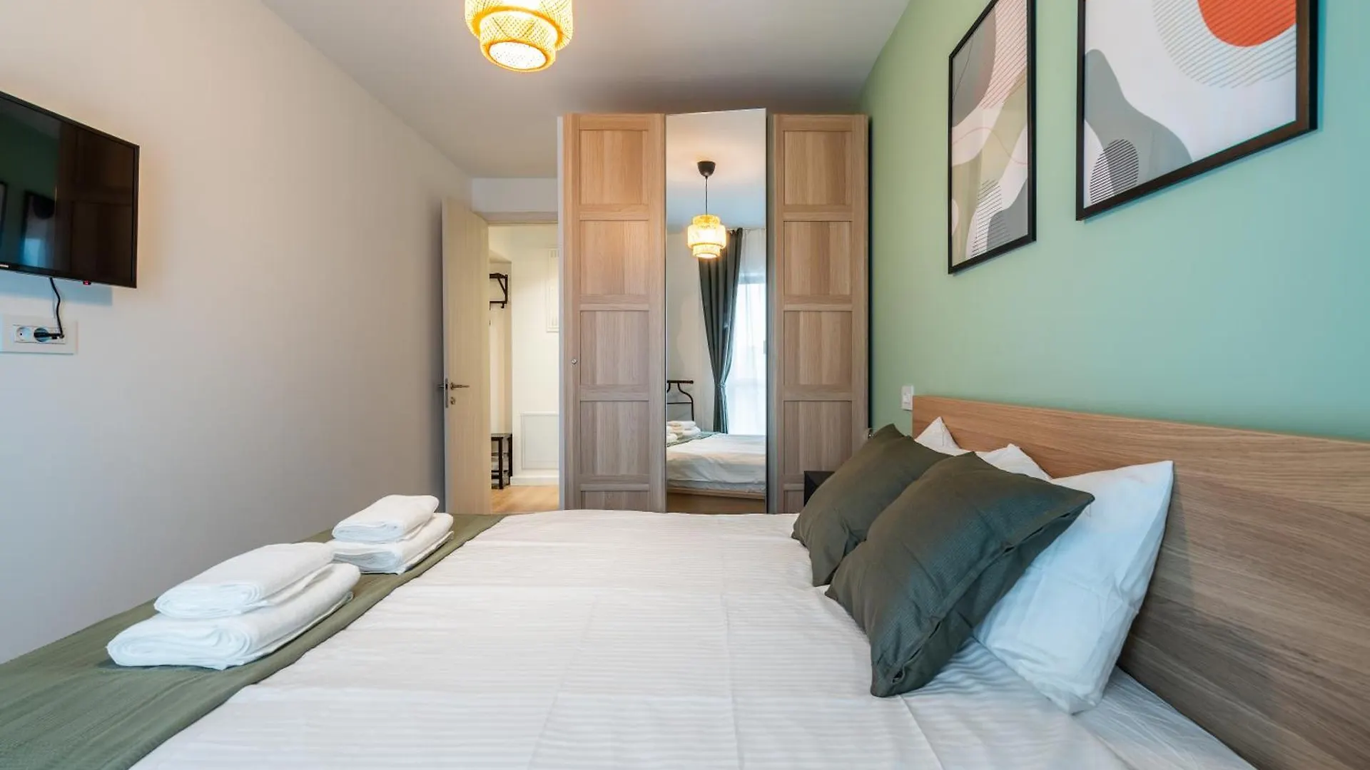The Evergreen Apartment 1Br - Romexpo, Piata Presei 부쿠레슈티